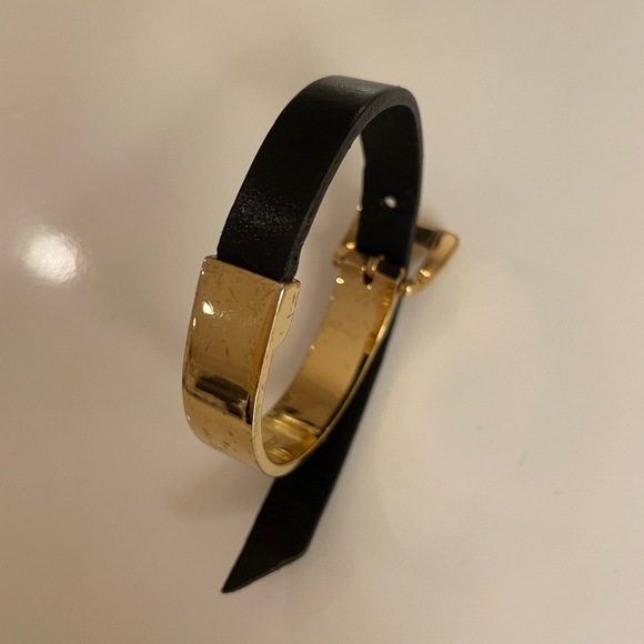 J. Crew leather metal bracelet. - Picture 1 of 5